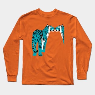 Blue Tiger the year of the Tiger Long Sleeve T-Shirt